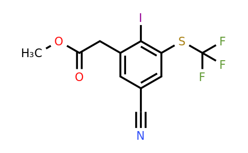 1807253-31-1 | Methyl 5-cyano-2-iodo-3-(trifluoromethylthio)phenylacetate
