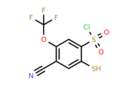 1807253-34-4 | 4-Cyano-2-mercapto-5-(trifluoromethoxy)benzenesulfonylchloride