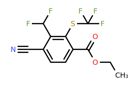 1807253-86-6 | Ethyl 4-cyano-3-difluoromethyl-2-(trifluoromethylthio)benzoate
