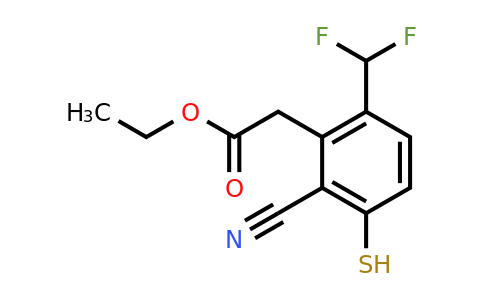 1807254-07-4 | Ethyl 2-cyano-6-difluoromethyl-3-mercaptophenylacetate