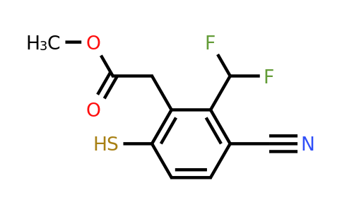 1807254-13-2 | Methyl 3-cyano-2-difluoromethyl-6-mercaptophenylacetate