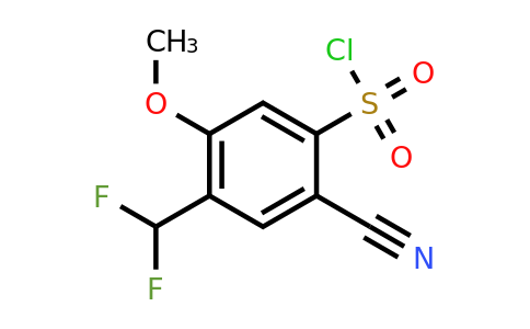 1807254-25-6 | 2-Cyano-4-difluoromethyl-5-methoxybenzenesulfonylchloride