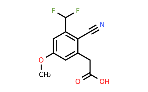 1807254-35-8 | 2-Cyano-3-difluoromethyl-5-methoxyphenylacetic acid