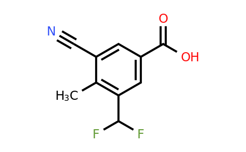 1807254-79-0 | 3-Cyano-5-difluoromethyl-4-methylbenzoic acid