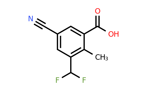 1807254-83-6 | 5-Cyano-3-difluoromethyl-2-methylbenzoic acid