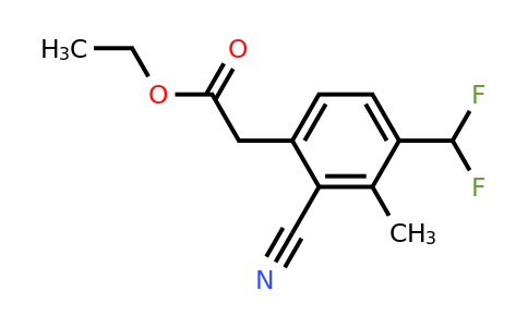 1807255-09-9 | Ethyl 2-cyano-4-difluoromethyl-3-methylphenylacetate