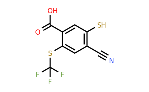 1807255-44-2 | 4-Cyano-5-mercapto-2-(trifluoromethylthio)benzoic acid