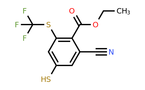 1807255-47-5 | Ethyl 2-cyano-4-mercapto-6-(trifluoromethylthio)benzoate