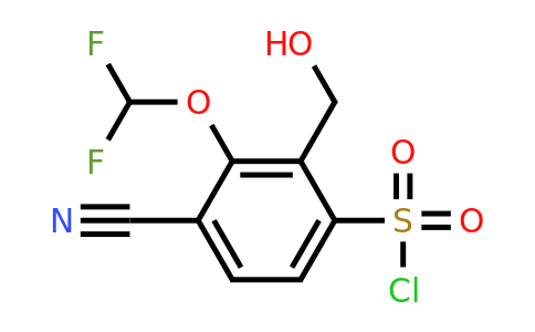 1807256-01-4 | 4-Cyano-3-difluoromethoxy-2-(hydroxymethyl)benzenesulfonyl chloride
