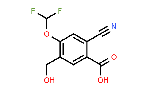 1807256-06-9 | 2-Cyano-4-difluoromethoxy-5-(hydroxymethyl)benzoic acid
