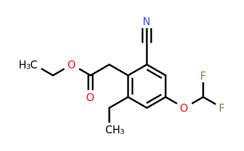 1807256-07-0 | Ethyl 2-cyano-4-difluoromethoxy-6-ethylphenylacetate