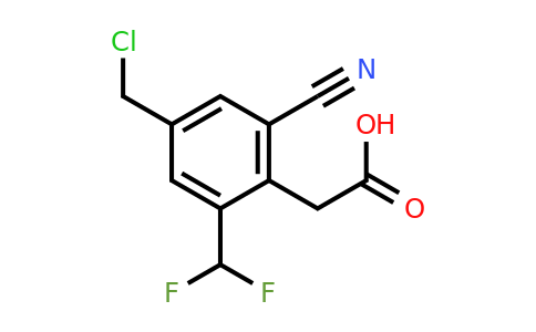 4-Chloromethyl-2-cyano-6-(difluoromethyl)phenylacetic acid