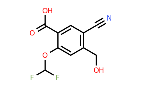 1807256-14-9 | 5-Cyano-2-difluoromethoxy-4-(hydroxymethyl)benzoic acid