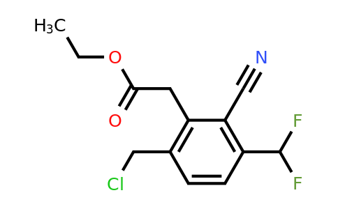 1807256-27-4 | Ethyl 6-chloromethyl-2-cyano-3-(difluoromethyl)phenylacetate