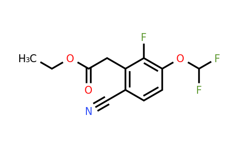 1807256-67-2 | Ethyl 6-cyano-3-difluoromethoxy-2-fluorophenylacetate