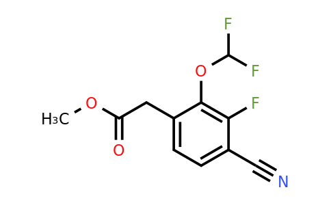 1807256-72-9 | Methyl 4-cyano-2-difluoromethoxy-3-fluorophenylacetate