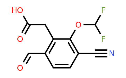 1807257-21-1 | 3-Cyano-2-difluoromethoxy-6-formylphenylacetic acid