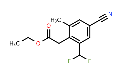 1807257-48-2 | Ethyl 4-cyano-2-difluoromethyl-6-methylphenylacetate