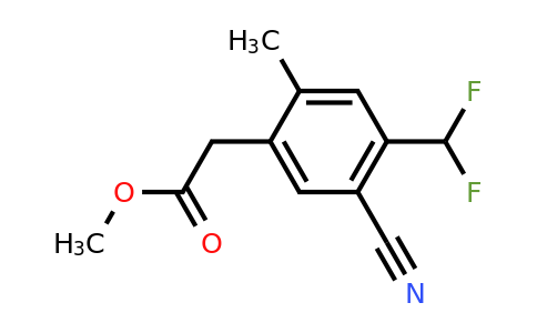 1807257-79-9 | Methyl 5-cyano-4-difluoromethyl-2-methylphenylacetate