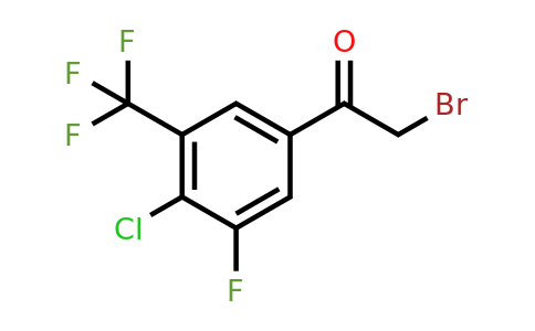 1807257-81-3 | 4'-Chloro-3'-fluoro-5'-(trifluoromethyl)phenacyl bromide