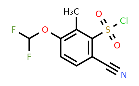 1807258-23-6 | 6-Cyano-3-difluoromethoxy-2-methylbenzenesulfonyl chloride