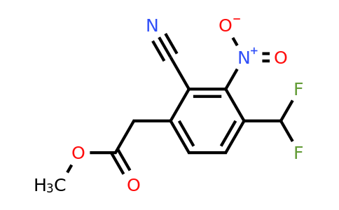 1807258-37-2 | Methyl 2-cyano-4-difluoromethyl-3-nitrophenylacetate