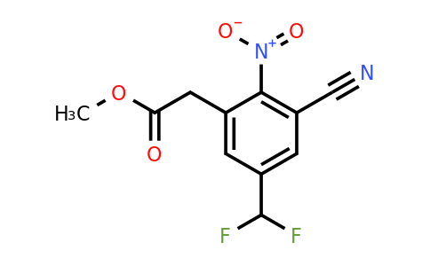 1807258-46-3 | Methyl 3-cyano-5-difluoromethyl-2-nitrophenylacetate