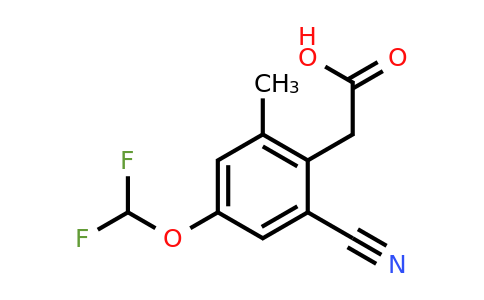 1807258-73-6 | 2-Cyano-4-difluoromethoxy-6-methylphenylacetic acid