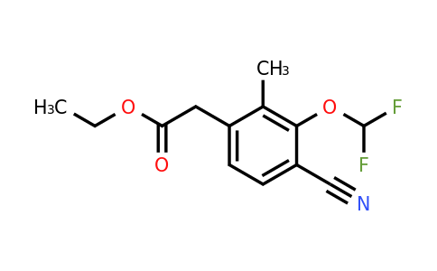1807258-95-2 | Ethyl 4-cyano-3-difluoromethoxy-2-methylphenylacetate