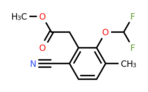 1807259-04-6 | Methyl 6-cyano-2-difluoromethoxy-3-methylphenylacetate