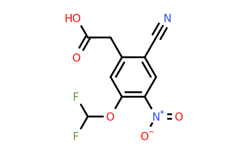 1807259-63-7 | 2-Cyano-5-difluoromethoxy-4-nitrophenylacetic acid