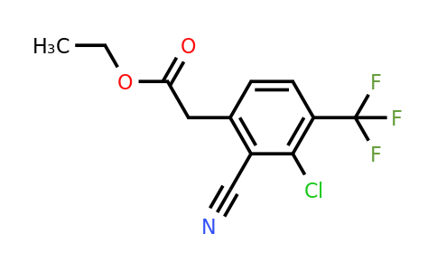Ethyl 3-chloro-2-cyano-4-(trifluoromethyl)phenylacetate