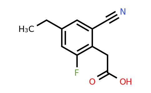 1807259-73-9 | 2-Cyano-6-fluoro-4-ethylphenylacetic acid