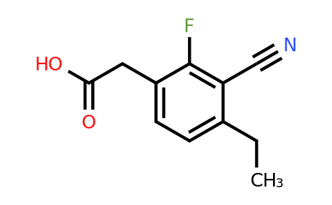 1807259-81-9 | 3-Cyano-2-fluoro-4-ethylphenylacetic acid