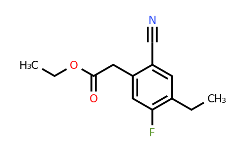 1807259-95-5 | Ethyl 2-cyano-5-fluoro-4-ethylphenylacetate