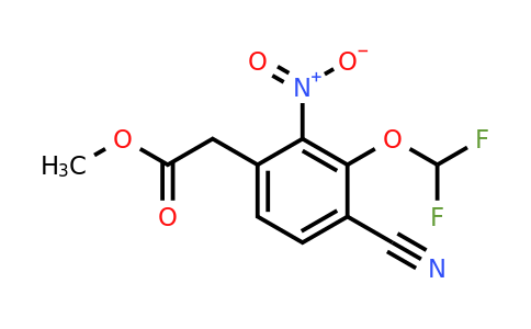 1807260-01-0 | Methyl 4-cyano-3-difluoromethoxy-2-nitrophenylacetate
