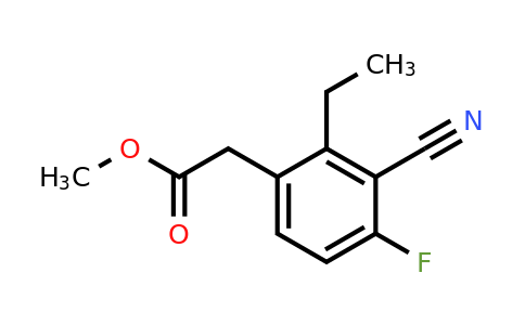 1807260-45-2 | Methyl 3-cyano-4-fluoro-2-ethylphenylacetate