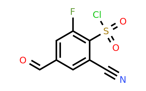 1807260-67-8 | 2-Cyano-6-fluoro-4-formylbenzenesulfonylchloride