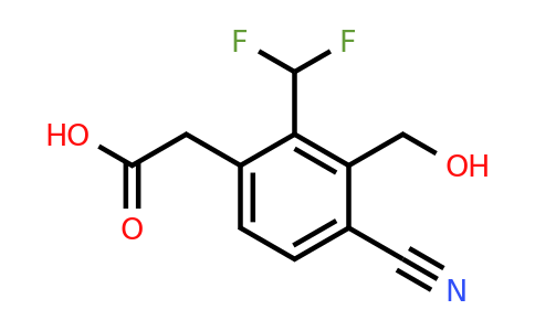 1807261-52-4 | 4-Cyano-2-difluoromethyl-3-(hydroxymethyl)phenylacetic acid