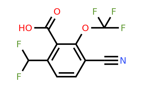 1807261-53-5 | 3-Cyano-6-difluoromethyl-2-(trifluoromethoxy)benzoic acid