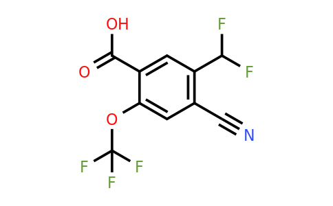 1807261-60-4 | 4-Cyano-5-difluoromethyl-2-(trifluoromethoxy)benzoic acid
