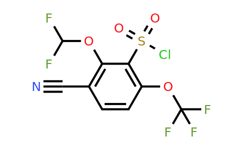 1807261-89-7 | 3-Cyano-2-difluoromethoxy-6-(trifluoromethoxy)benzenesulfonylchloride