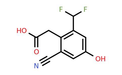 1807261-94-4 | 2-Cyano-6-difluoromethyl-4-hydroxyphenylacetic acid