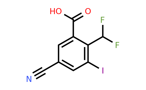 1807262-23-2 | 5-Cyano-2-difluoromethyl-3-iodobenzoic acid