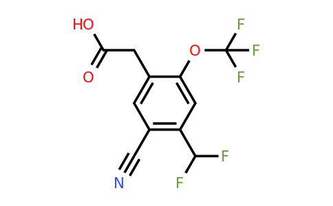 1807262-78-7 | 5-Cyano-4-difluoromethyl-2-(trifluoromethoxy)phenylacetic acid