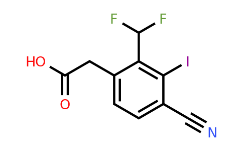 1807262-79-8 | 4-Cyano-2-difluoromethyl-3-iodophenylacetic acid
