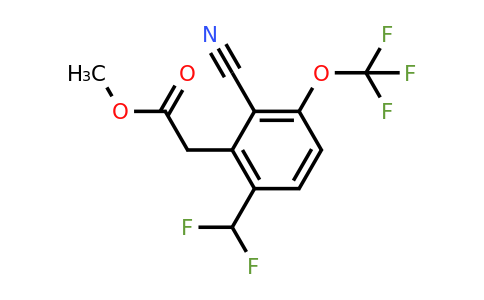 1807263-07-5 | Methyl 2-cyano-6-difluoromethyl-3-(trifluoromethoxy)phenylacetate