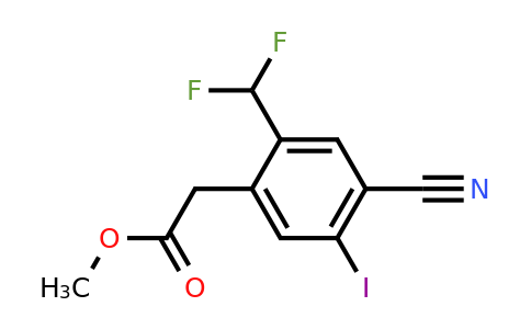 1807263-15-5 | Methyl 4-cyano-2-difluoromethyl-5-iodophenylacetate