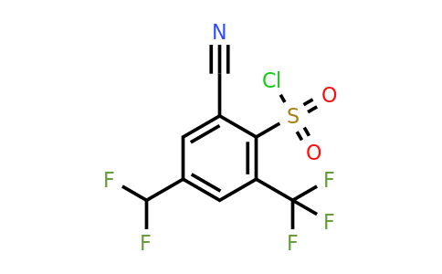 1807263-21-3 | 2-Cyano-4-difluoromethyl-6-(trifluoromethyl)benzenesulfonyl chloride