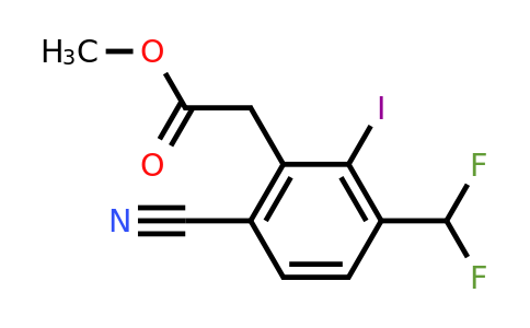 1807263-24-6 | Methyl 6-cyano-3-difluoromethyl-2-iodophenylacetate